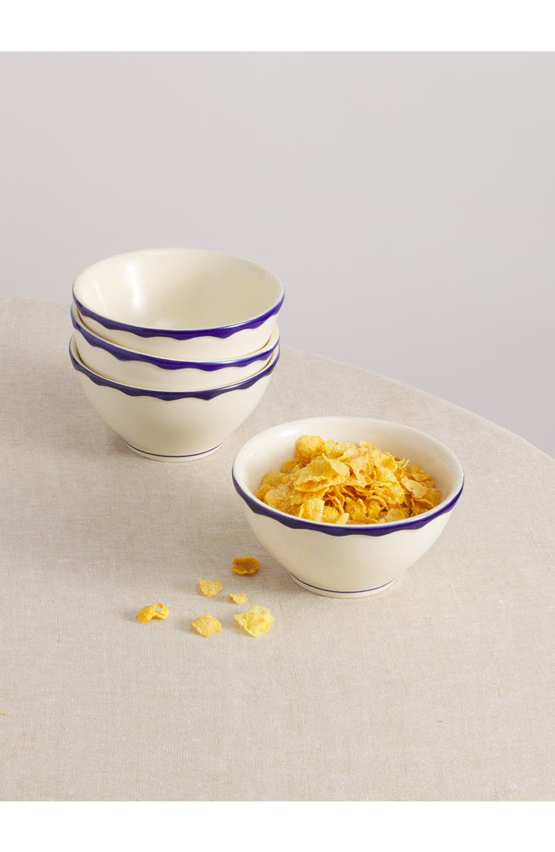 Maison Madison Home Mix and Match 12 Piece Set with Cereal Bowl, Alternate, color, Striped/Solid/Solid