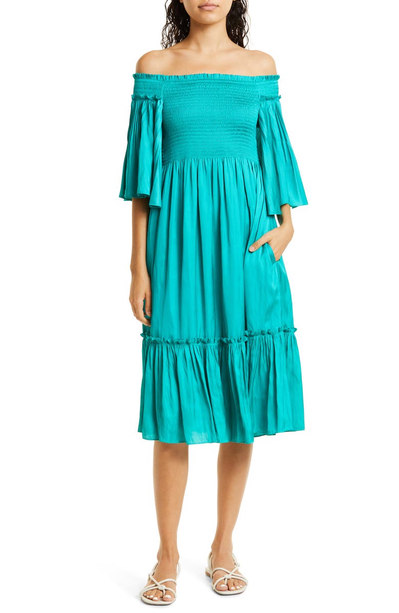 KOBI HALPERIN Andrea Off the Shoulder Dress, Main, color,