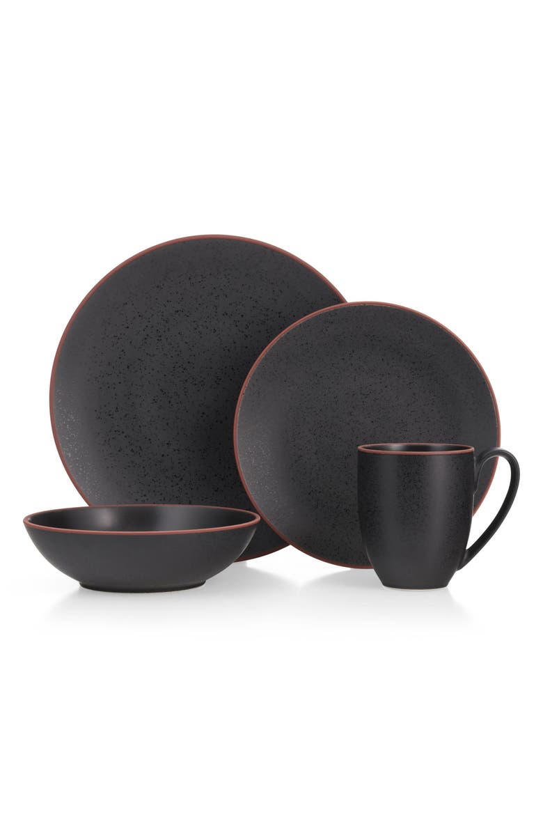 Nambé Taos 4-Piece Place Setting, Main, color, Black