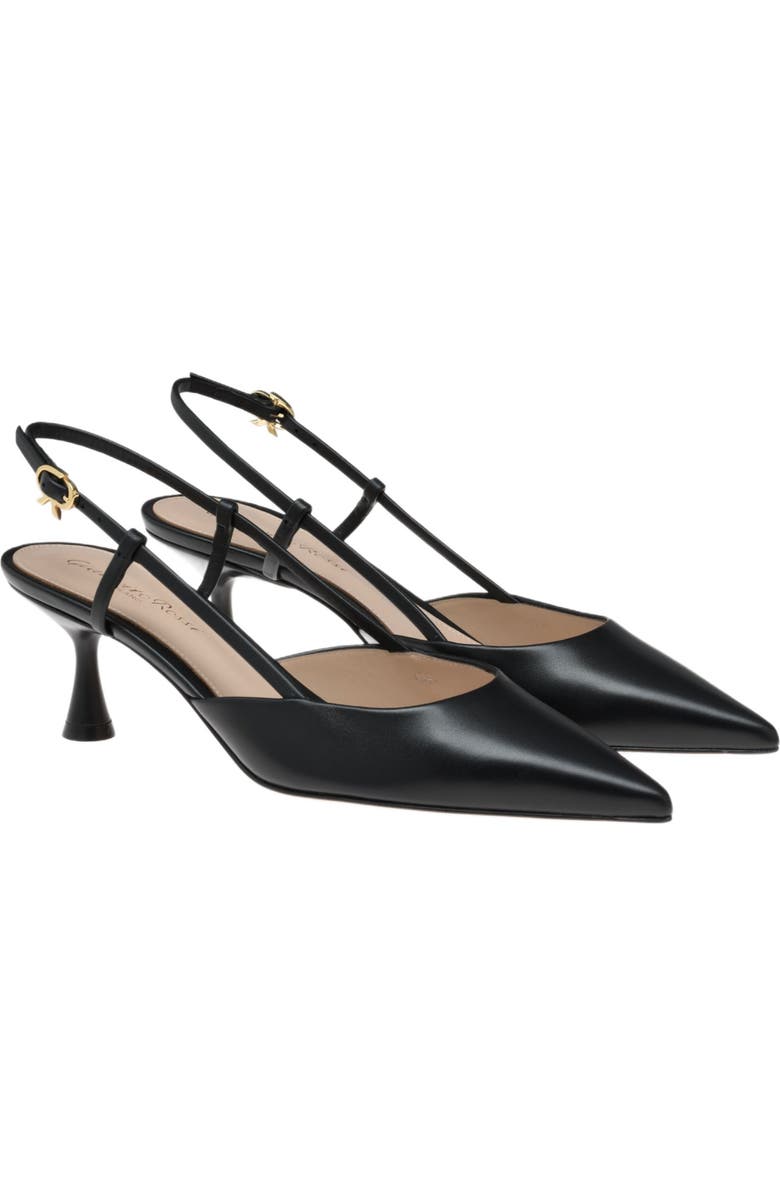Gianvito Rossi Ascent 55 Slingback, Alternate, color, Black