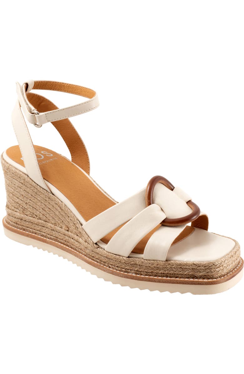 EOS FOOTWEAR Zeline Platform Wedge Sandal, Main, color, Bone