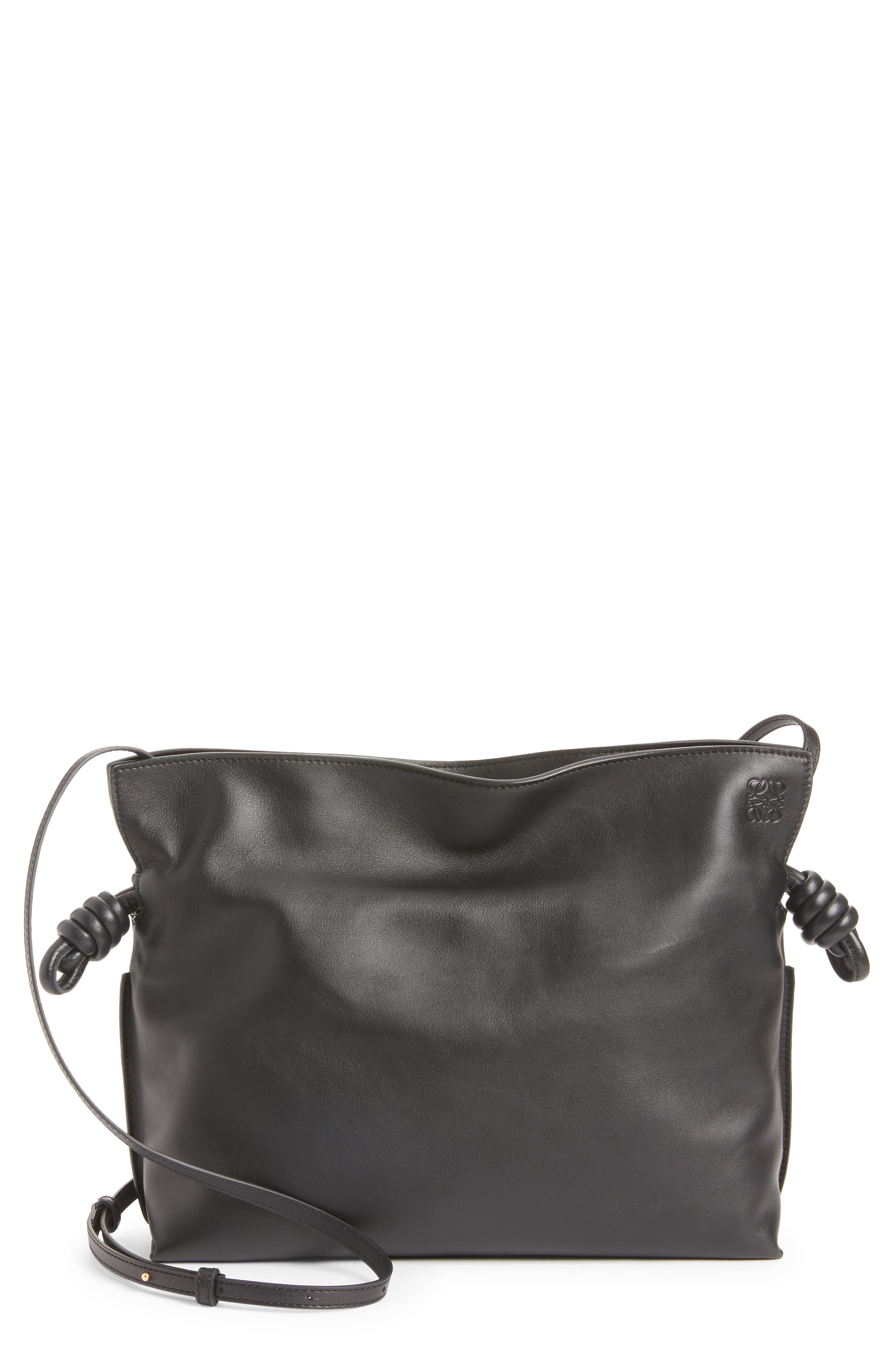 Loewe Flamenco Leather Clutch, Main, color, 