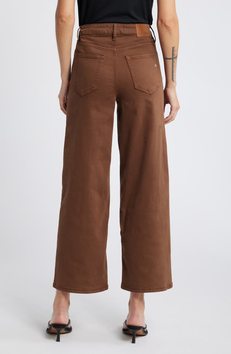 HIDDEN JEANS High Waist Wide Leg Jeans, Alternate, color, Brown