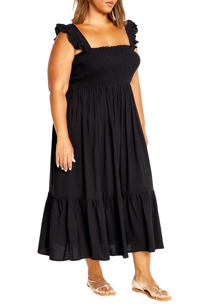 Oasis Maxi Sundress, Alternate, color, BLACK