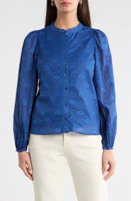 SUGARLIPS Briza Medallion Meddy Button-Up Shirt