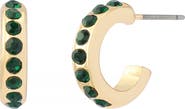 Kurt Geiger London Stone Huggie Hoop Earrings