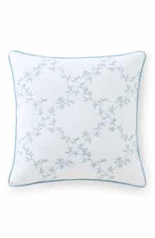 Blooming Trellis Cotton Decorative Pillow