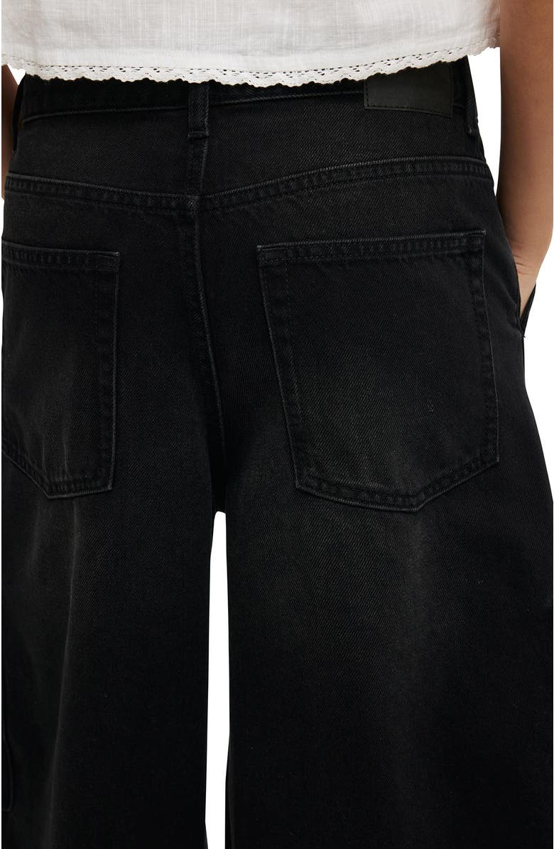 Cotton On Women's 91 Baggy Denim Jort, Alternate, color, Cargo Y2k Washed Black