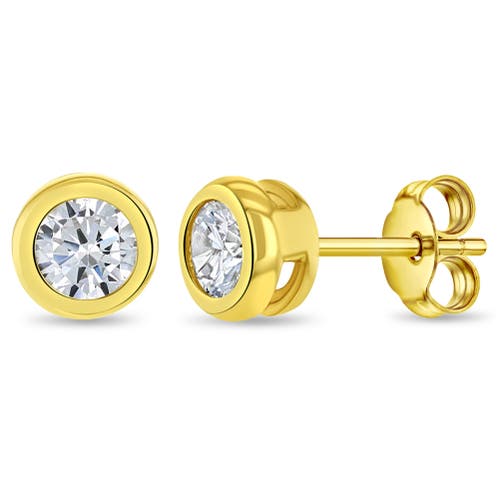 In Season Jewelry 14k Sparkling Bezel Set Earrings in Gold at Nordstrom