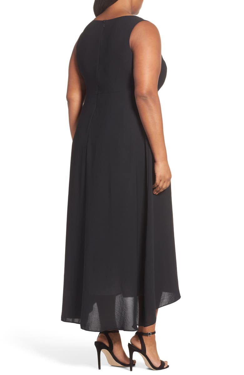 Adrianna Papell Colorblock V-Neck Jumpsuit, Alternate, color, 