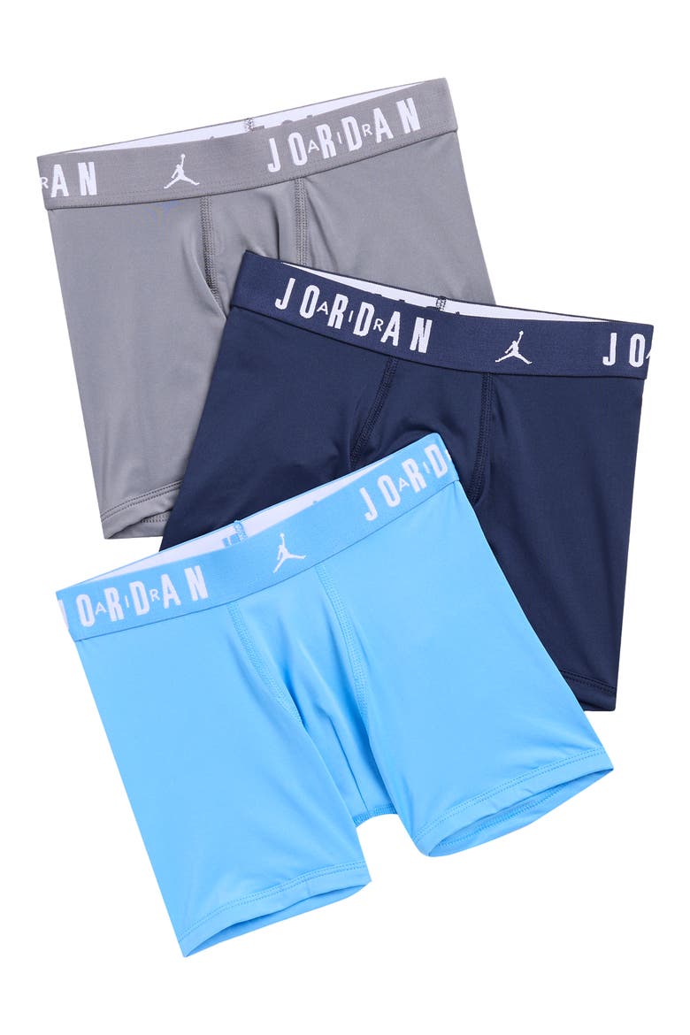 Kids' 3-Pack Performance Boxer Briefs, Main, color, UNIVERSITY BLUE