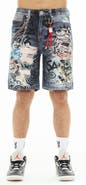 Cult of Individuality Grunge Distressed Denim Shorts