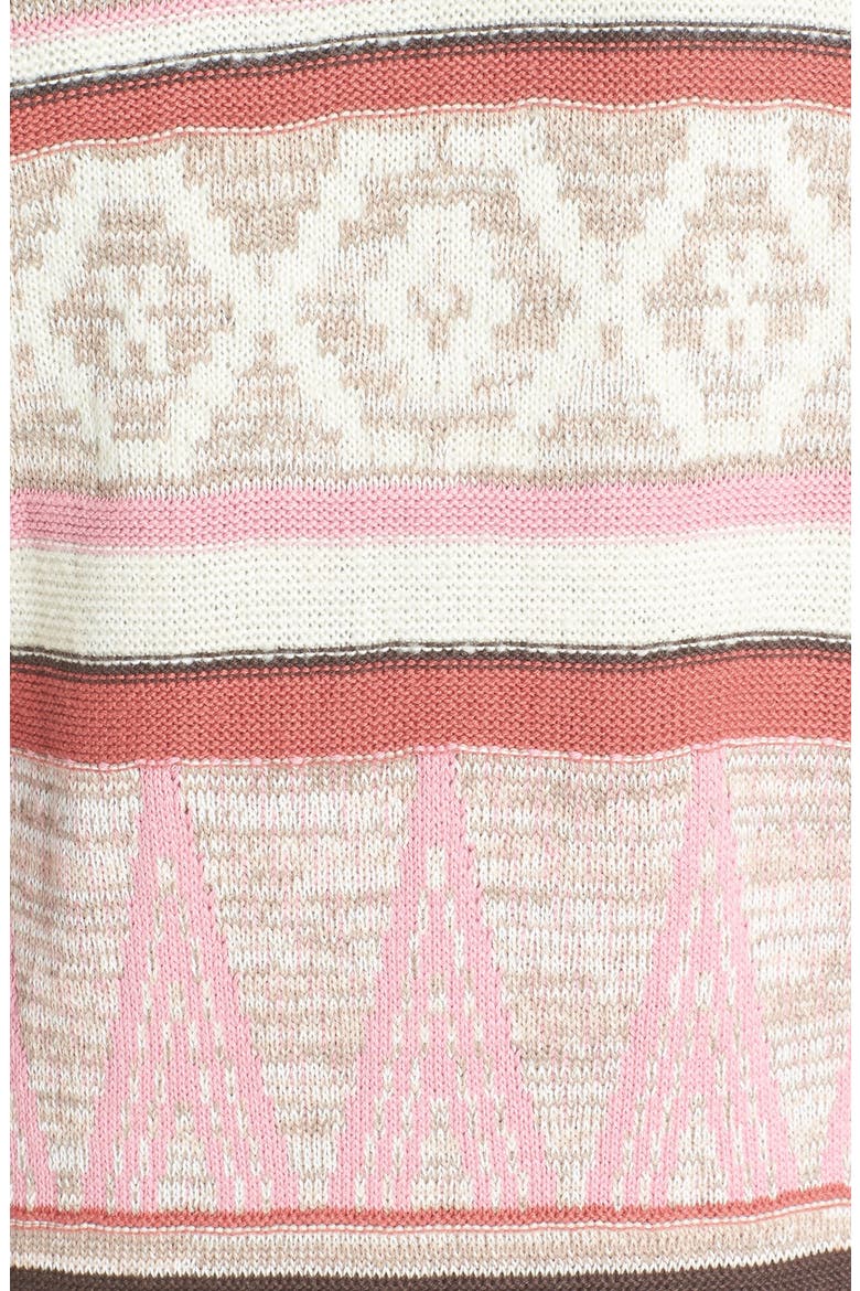 RD Style Southwest Stripe Cardigan, Alternate, color, PINK