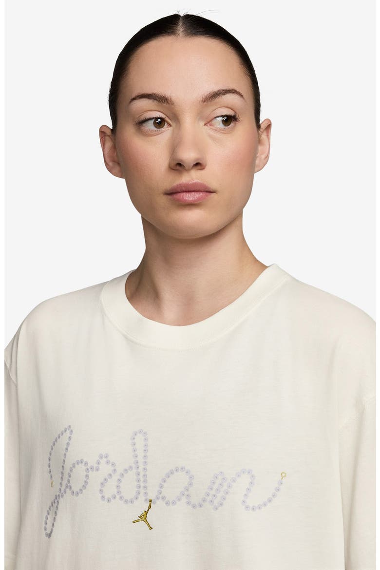 Logo Cotton Graphic T-Shirt, Alternate, color, SAIL/ WHITE