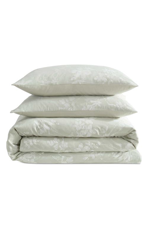 Calvin Klein Spring Branches Comforter & Sham Set In Pearl Grey