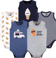 Hudson Baby Soft Cotton Sleeveless Bodysuits