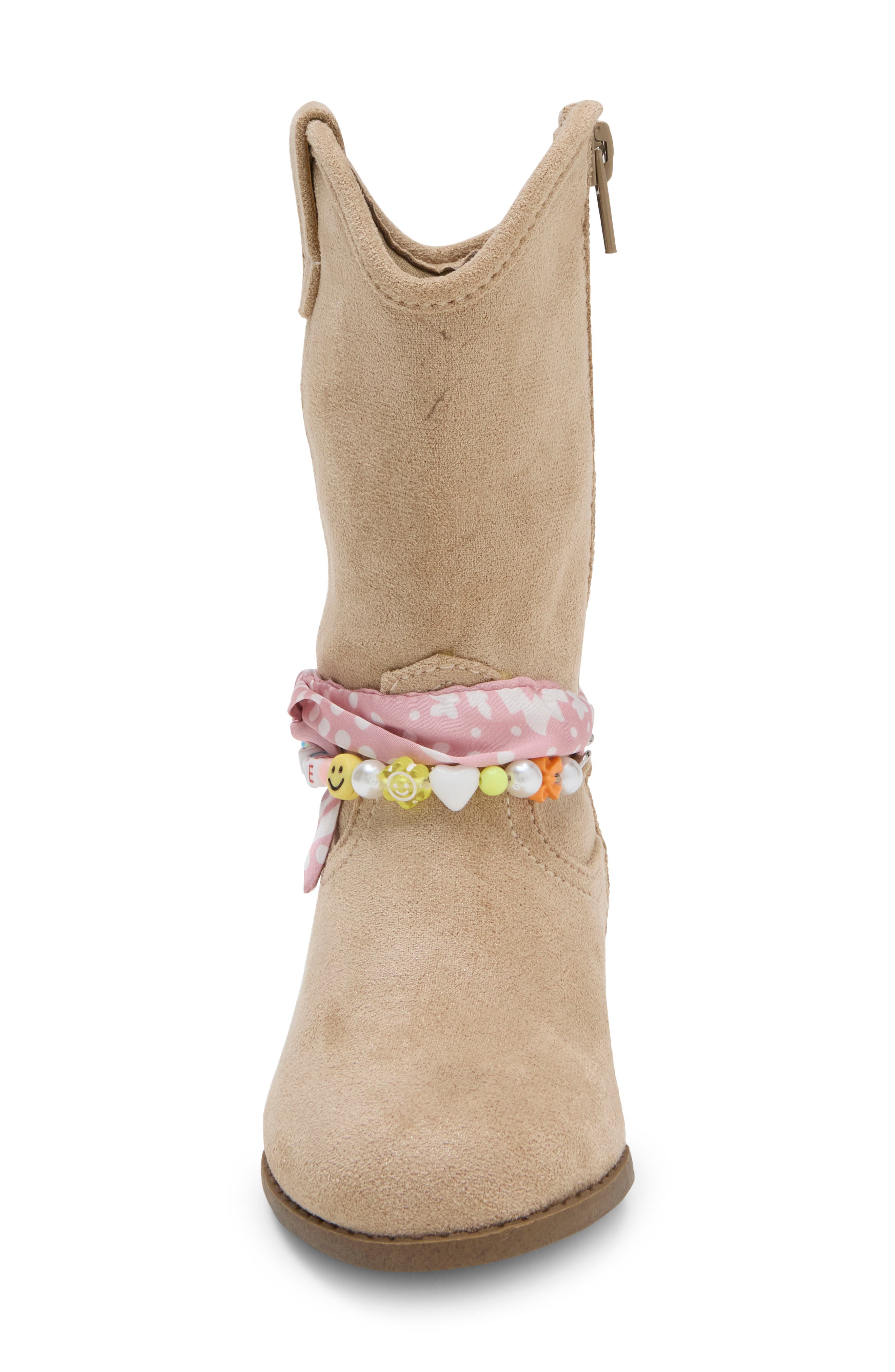 Kids' Tember Western Boot, Alternate, color, SAND