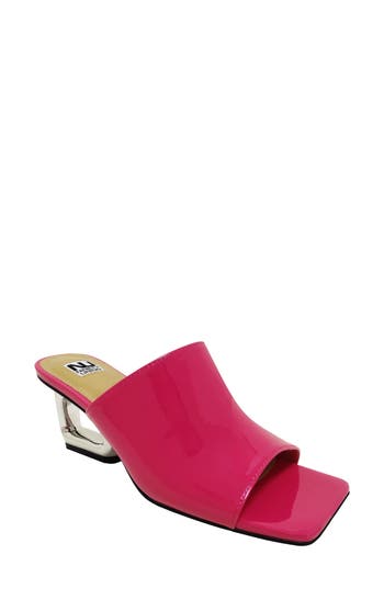 Ninety Union Florence Square Toe Mule In Fuchsia