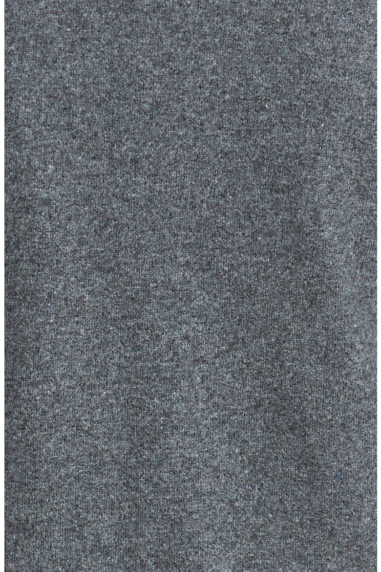 Wool Blend Fleece Bomber Jacket, Alternate, color, GREY CHARCOAL