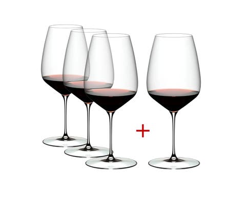 Veloce Cabernet/Merlot Wine Glass, Set of 4