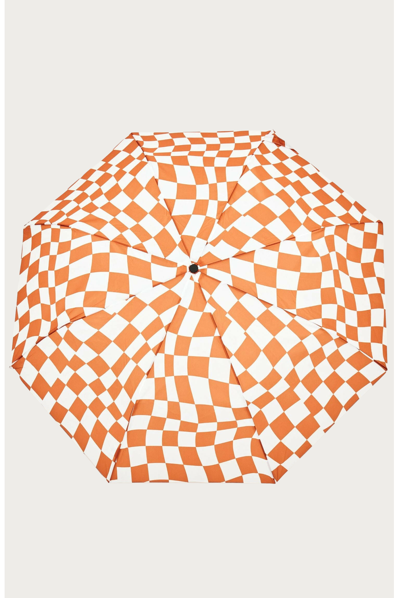 Eco-Friendly Compact Duck Umbrella, Alternate, color, Peanut Butter