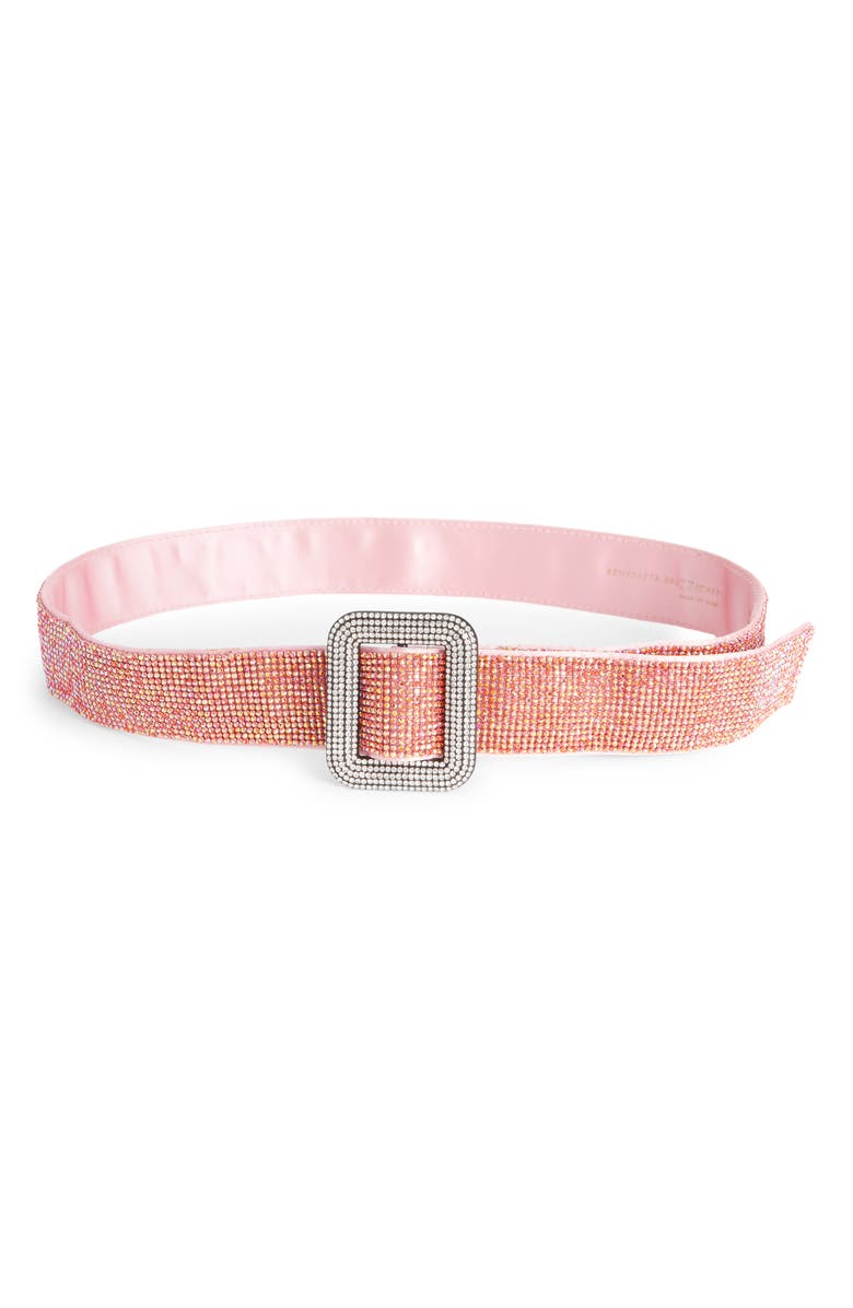 Benedetta Bruzziches Crystal Mesh Belt, Main, color, 