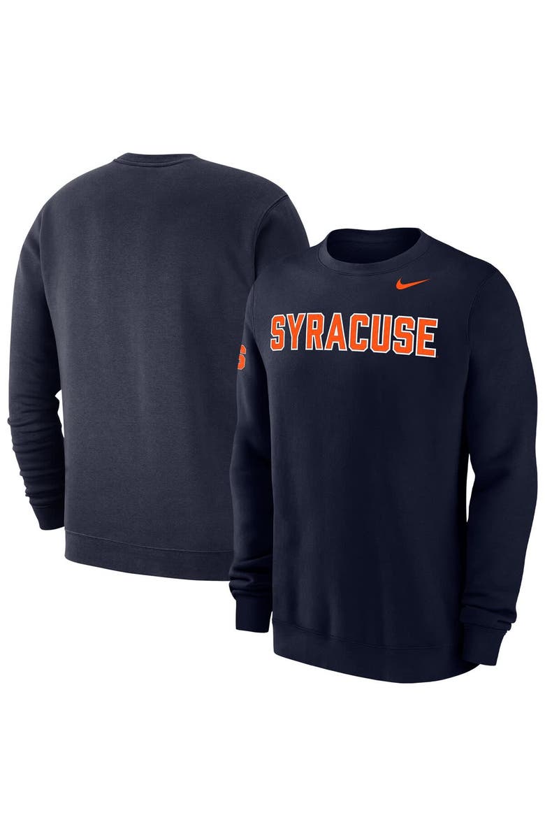Nike Men's Nike Navy Syracuse Orange Club Sweatshirt, Main, color, Navy