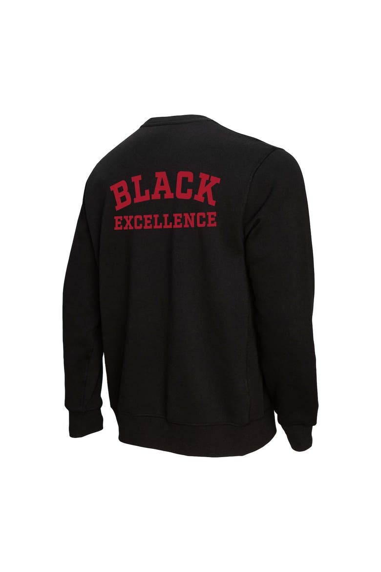 Unisex Mitchell & Ness Black San Francisco 49ers Black Excellence Collection Icon Pullover Sweatshirt, Alternate, color, Black