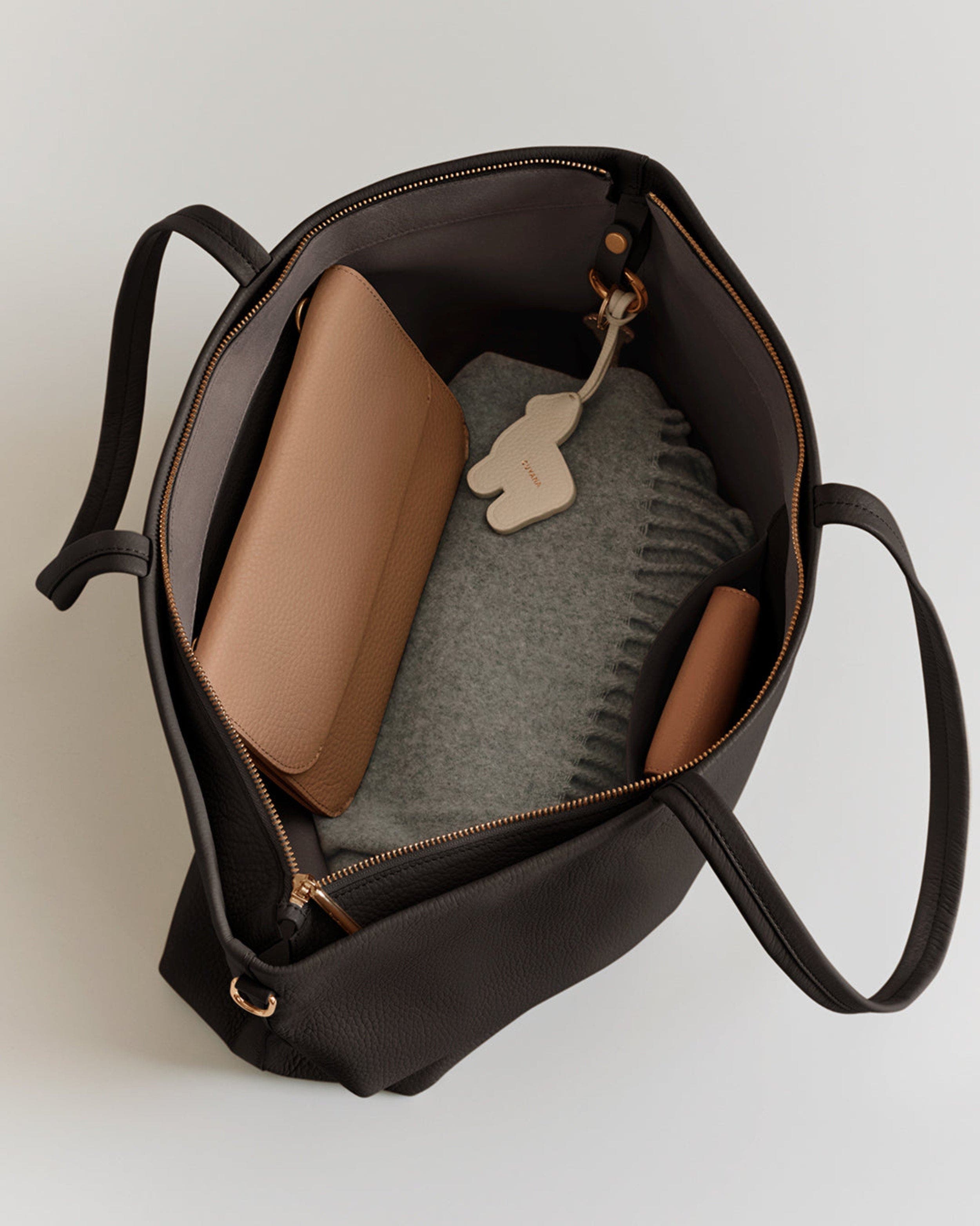 Cuyana Classic Easy Zipper Tote, Alternate, color, Mocha