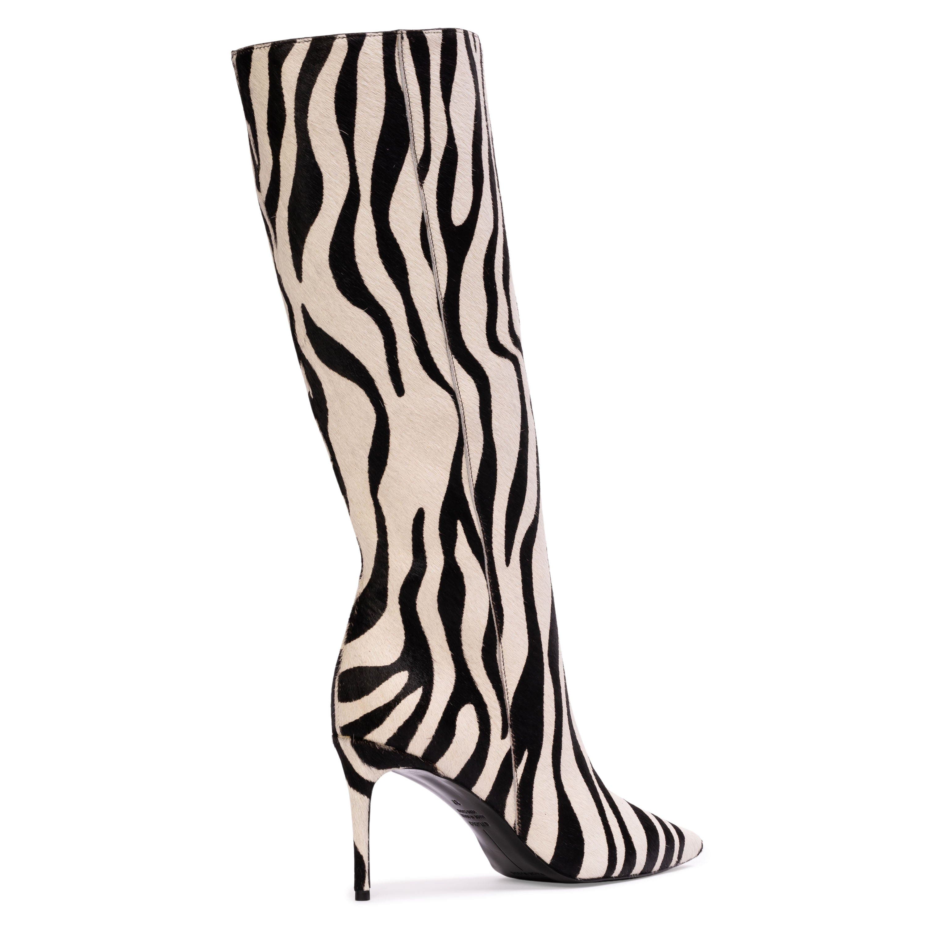 BLACK SUEDE STUDIO Ember 80 Pony Hair Boot, Alternate, color, Zebra Pony Hair