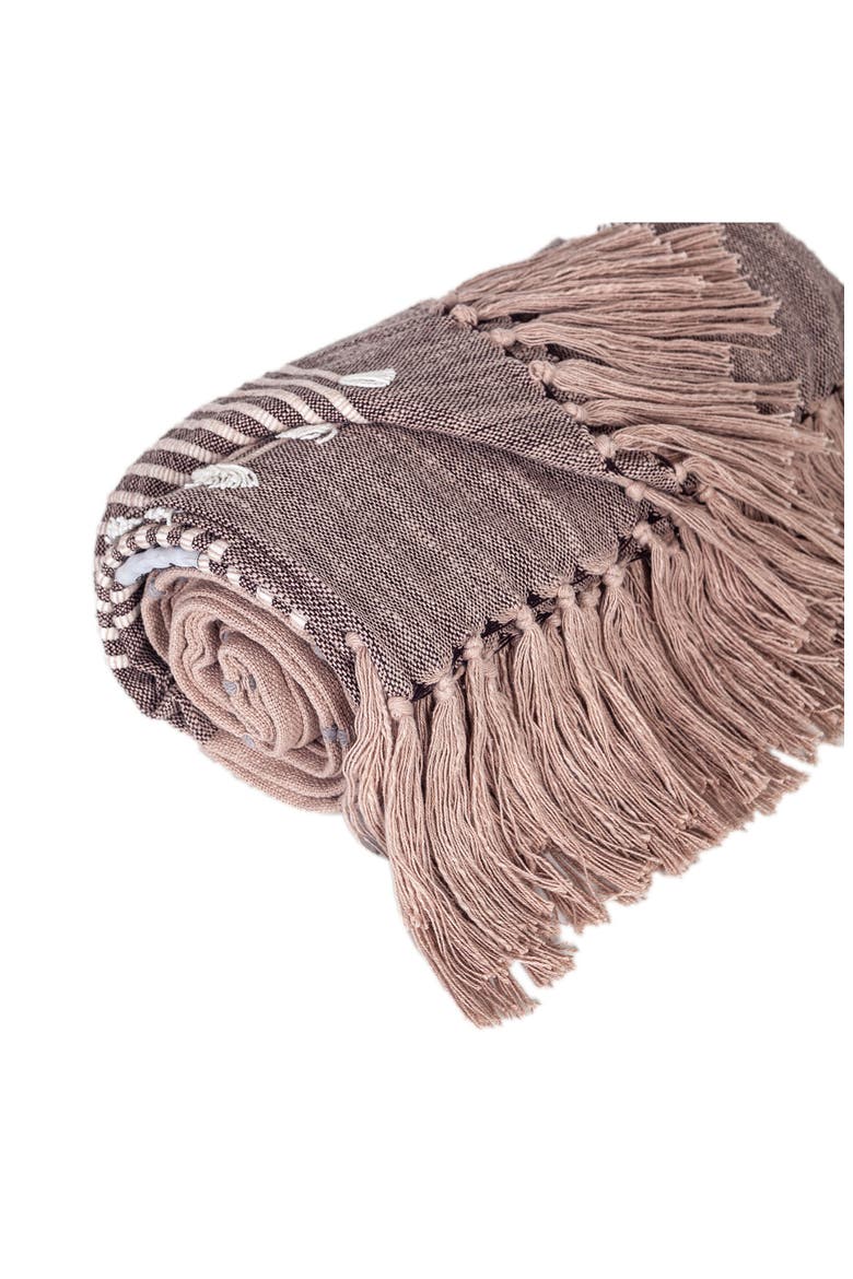 Adonia Fringe Throw Blanket, Alternate, color, GREY BROWN