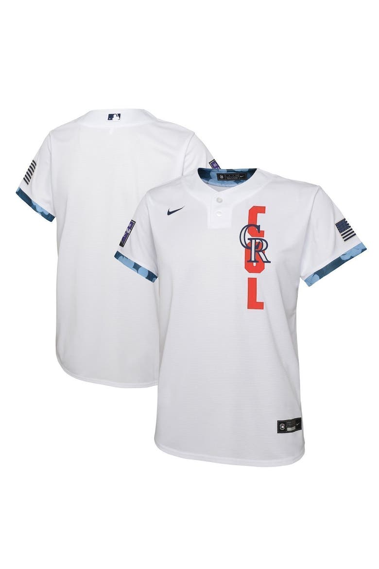 Youth Nike White Colorado Rockies 2021 MLB All-Star Game Jersey, Main, color, White