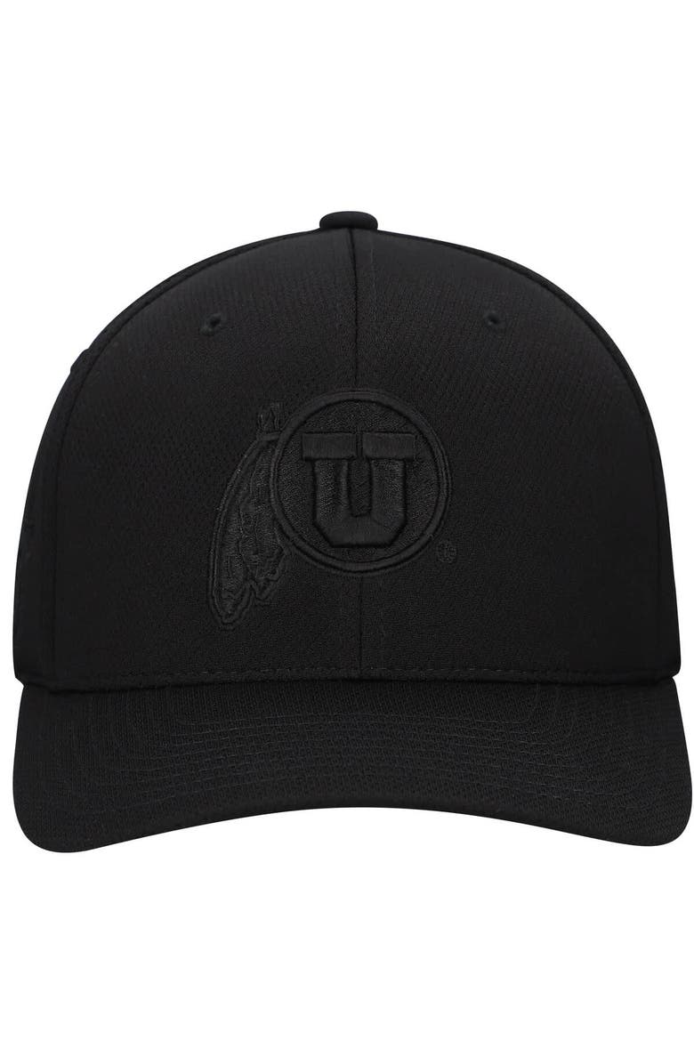 TOP OF THE WORLD Men's Top of the World  Black Utah Utes Reflex Performance Flex Hat, Alternate, color, 