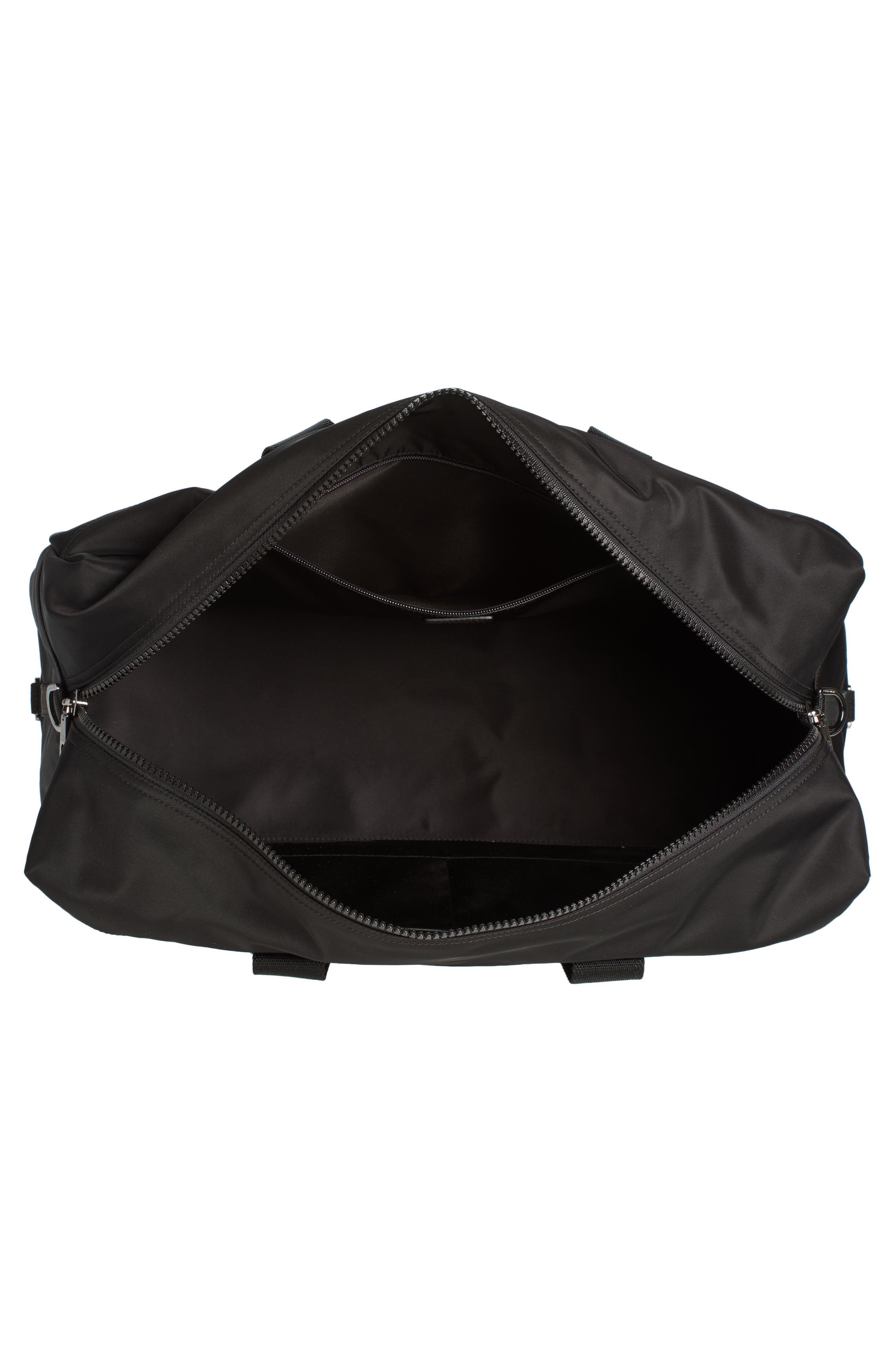 Dolce&Gabbana Logo Lettering Duffle Bag, Alternate, color, 8B956 Nero/ Nero