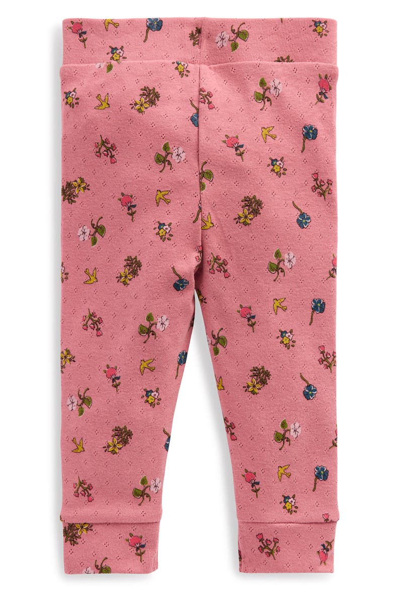 Kids' 3-Pack Pointelle Leggings, Alternate, color, PINK SPACED FLORAL