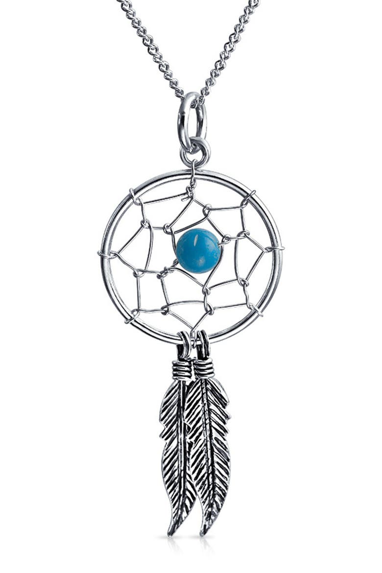 Sterling Silver Dream On Necklace, Main, color, GREY