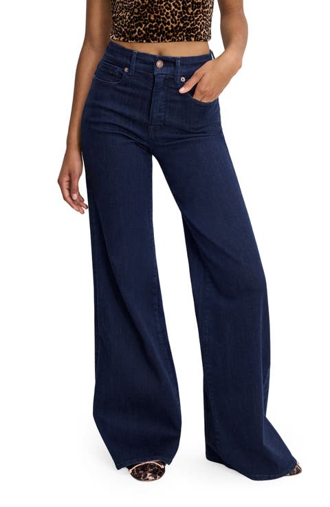 Good Waist High Waist Wide Leg Palazzo Jeans
