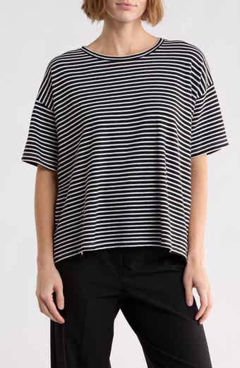 Striped Boxy Organic Cotton Tee