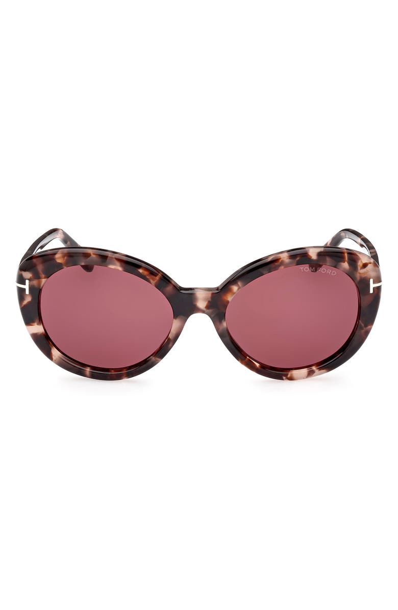 TOM FORD Lily 55mm Cat Eye Sunglasses, Main, color, 