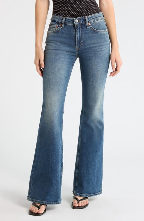 The Strutter High Waist Flare Leg Jeans (Sonomaindigo)