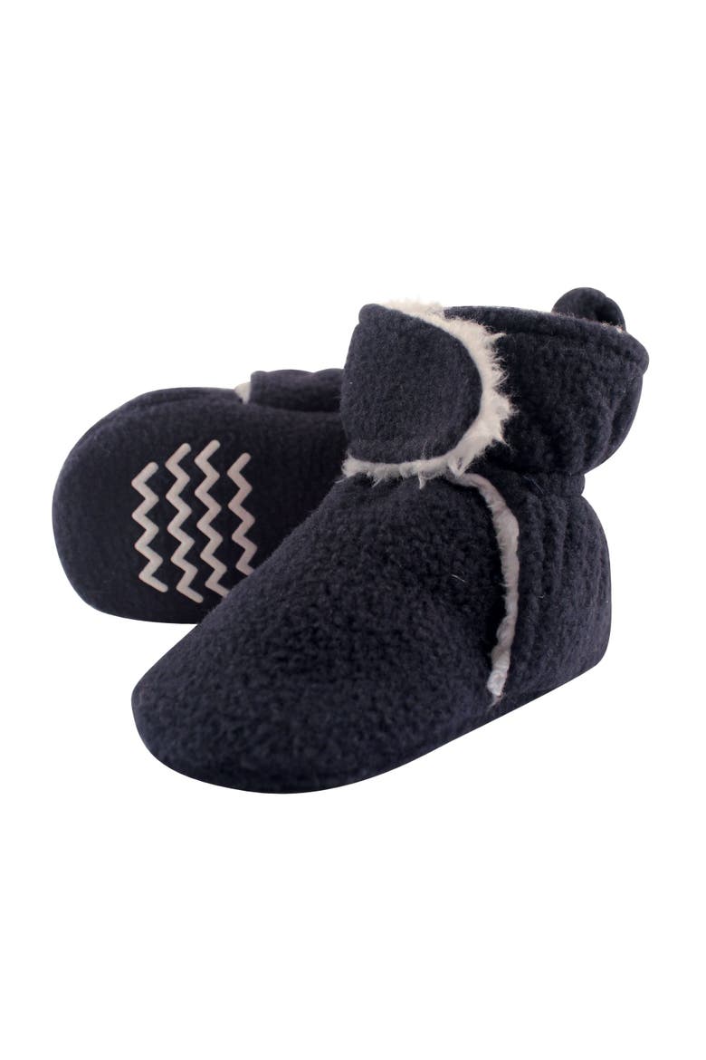 Snug Fleece Fluffy Slipper Boots, Main, color, Navy