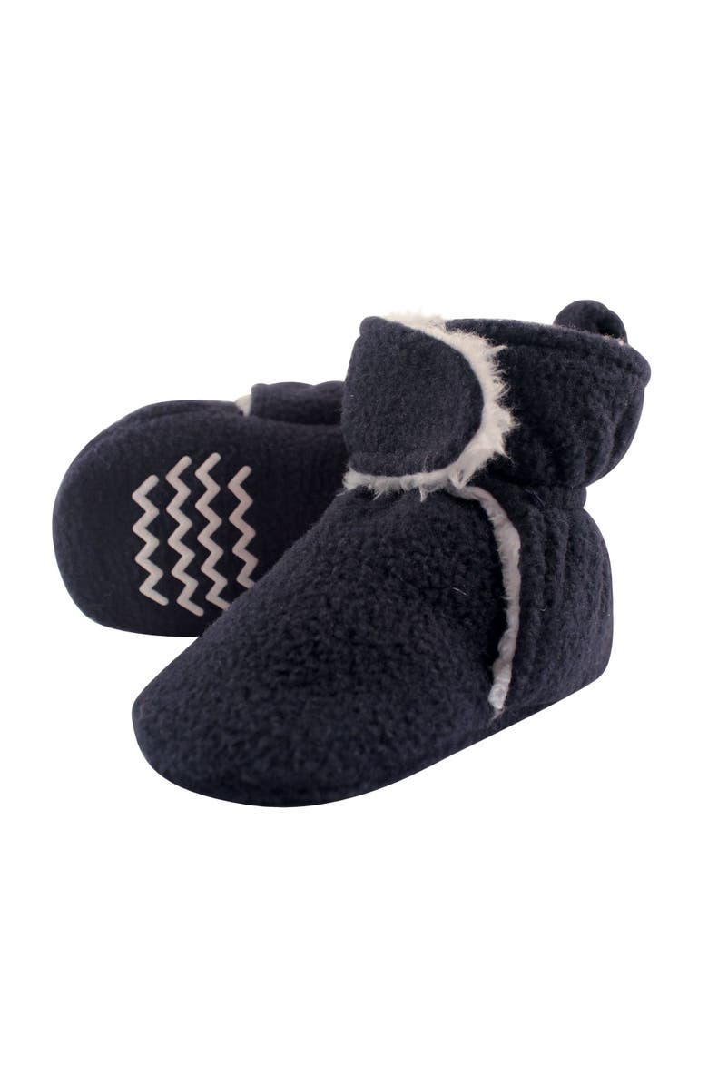 Hudson Baby Snug Fleece Fluffy Slipper Boots, Main, color, Navy