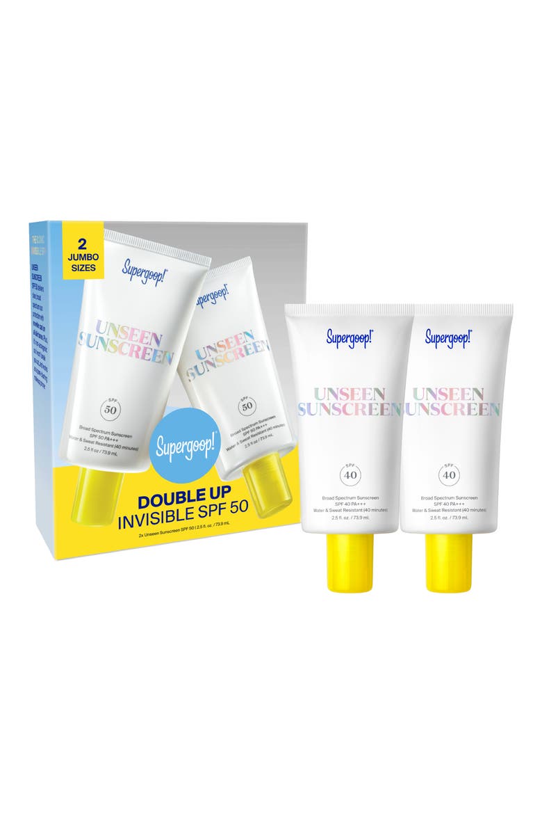 Unseen Sunscreen Broad Spectrum SPF 50 Duo $96 Value, Main, color, NO COLOR