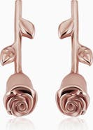 Oradina 14K Gold Kiss From A Rose Studs