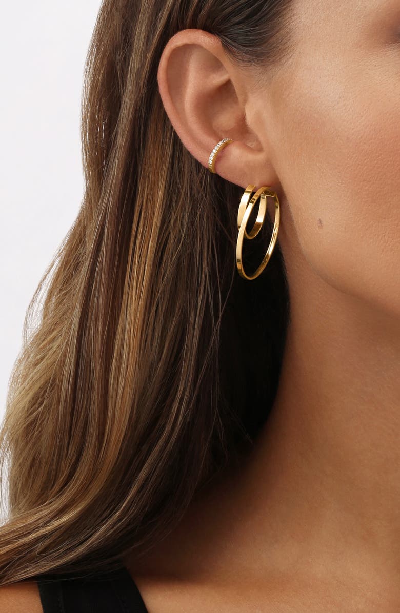 LANA Jewelry Single Diamond Ear Cuff, Alternate, color, 