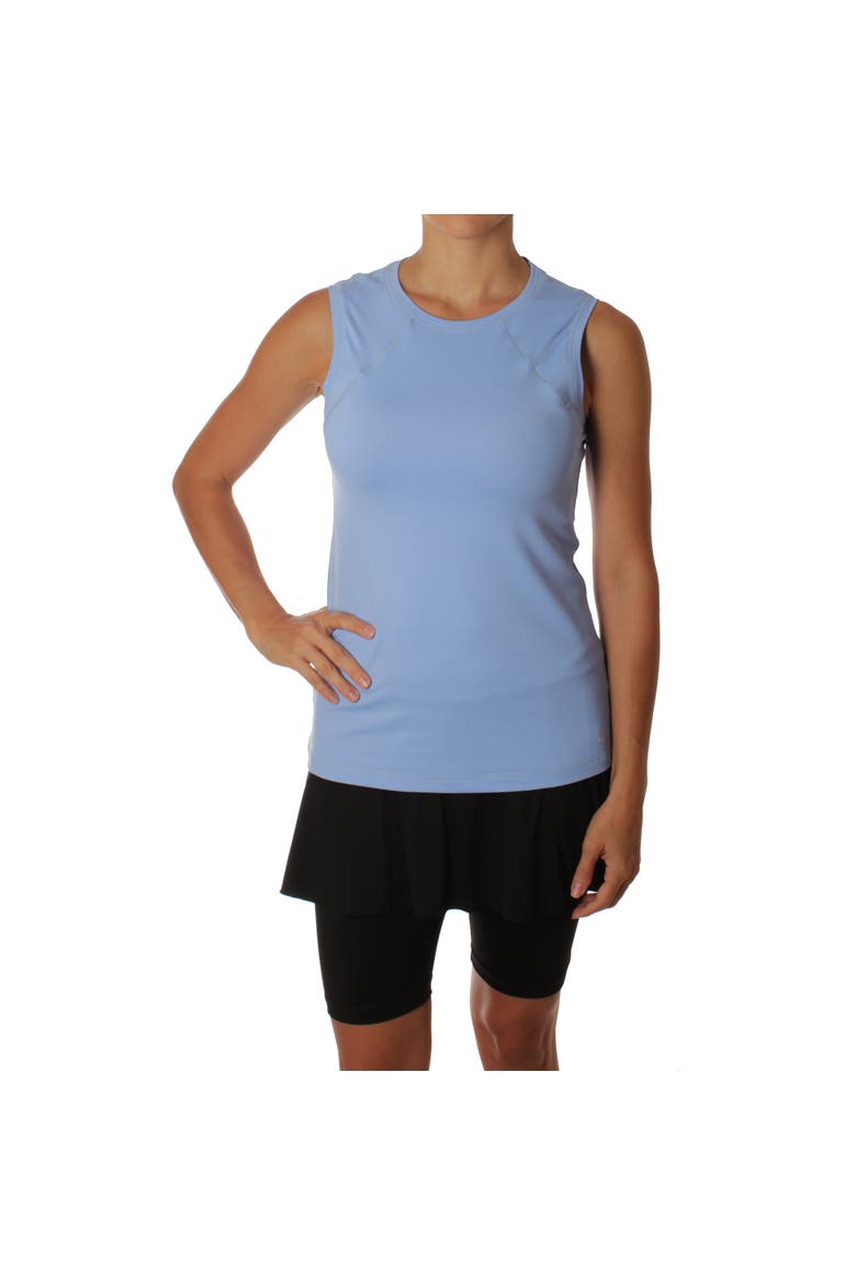 UV Colors Womens Sleeveless Tennis Shirt, Main, color, Periwinkle