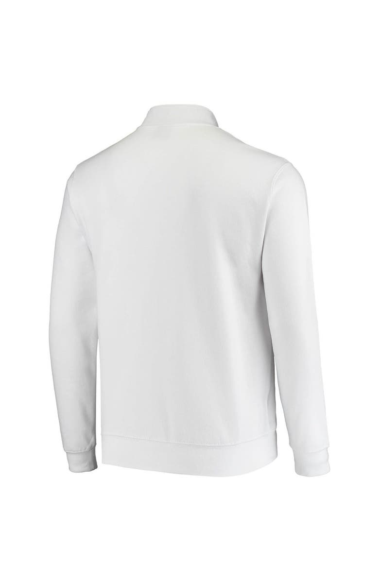 COLOSSEUM Men's Colosseum White Michigan Wolverines Tortugas Logo Quarter-Zip Jacket, Alternate, color, 