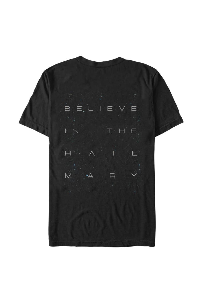 Men's Believe In The Space Short Sleeve Graphic T-Shirt, Alternate, color, Black