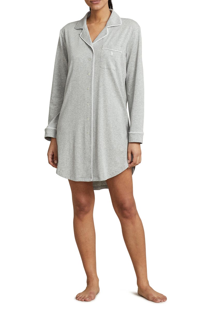 Polo Ralph Lauren Cotton Blend Sleepshirt, Main, color,