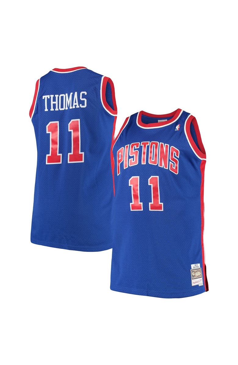 Mitchell & Ness Men's Mitchell & Ness Isaiah Thomas Royal Detroit Pistons Big & Tall Hardwood Classics Jersey, Alternate, color, 
